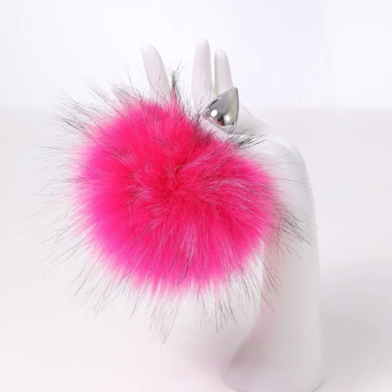 Detachable Womens Soft Fake Rabbit Cosplay Bunny Tail Metal Anal Plug for Couple BDSM Beginner Anue Massage Balls Sex Toys view 2