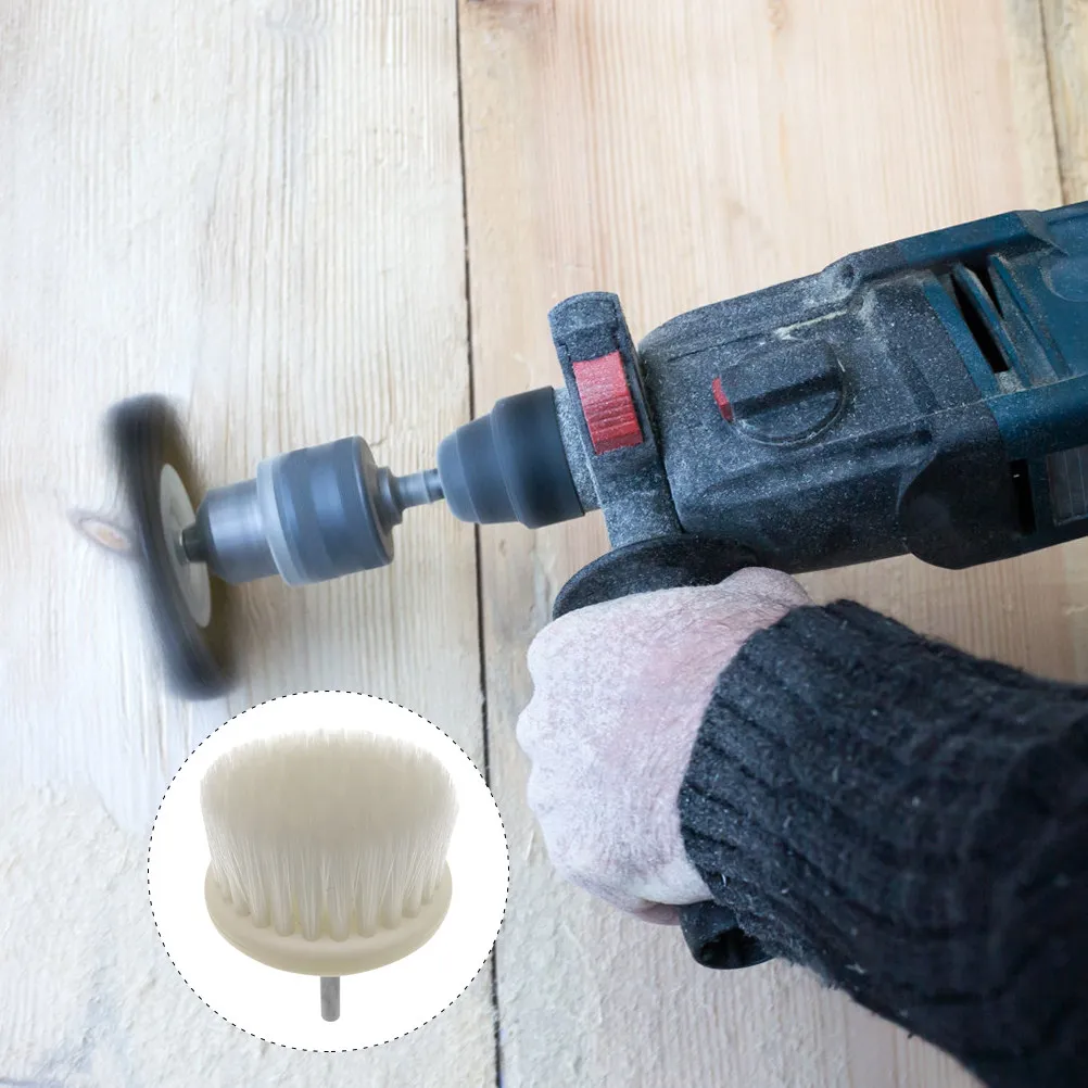 

Electric Drill Dust Removal Brush Attachment Heavy Duty Rust Cleaning Tool Brush for Drill Scrubbing Rust