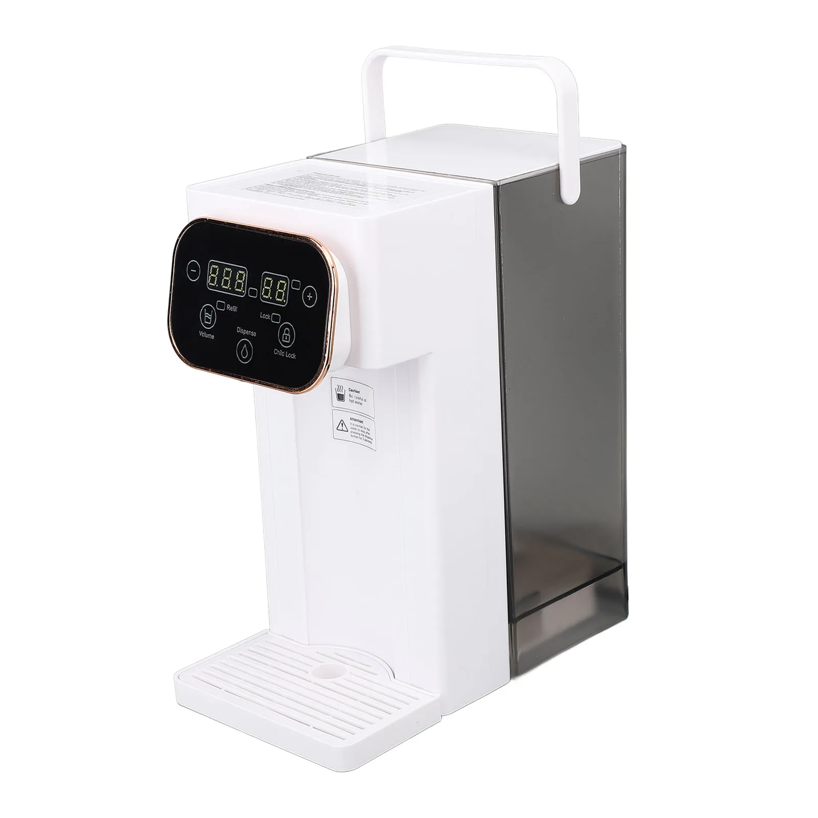 Quick Heating Hot Water Dispenser Adjustable Temperature and Capacity Self Cleaning 3L Desktop Water Dispenser