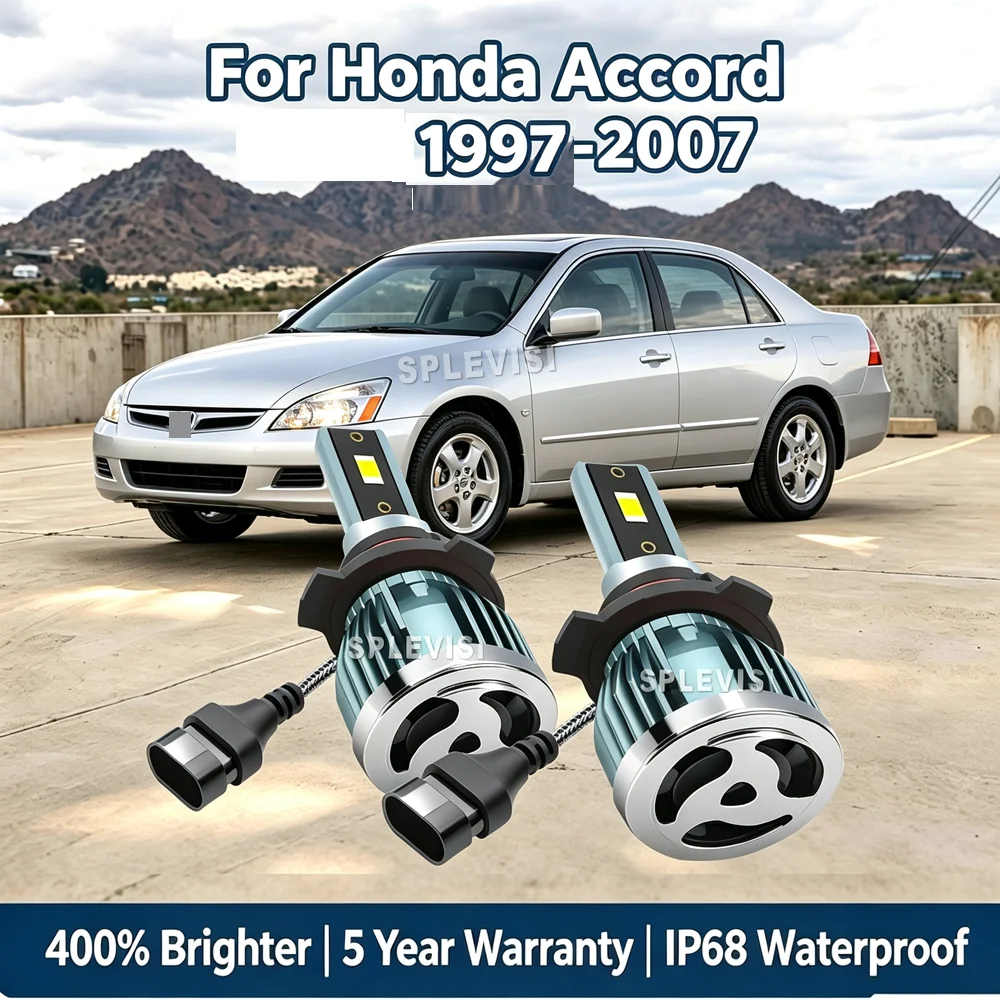 Improve Driving Safety Headlight LED Low Beam Head Lamp For Honda Accord 1997 1998 1999 2000 2001 2002 2003 2004 2005 2006 2007