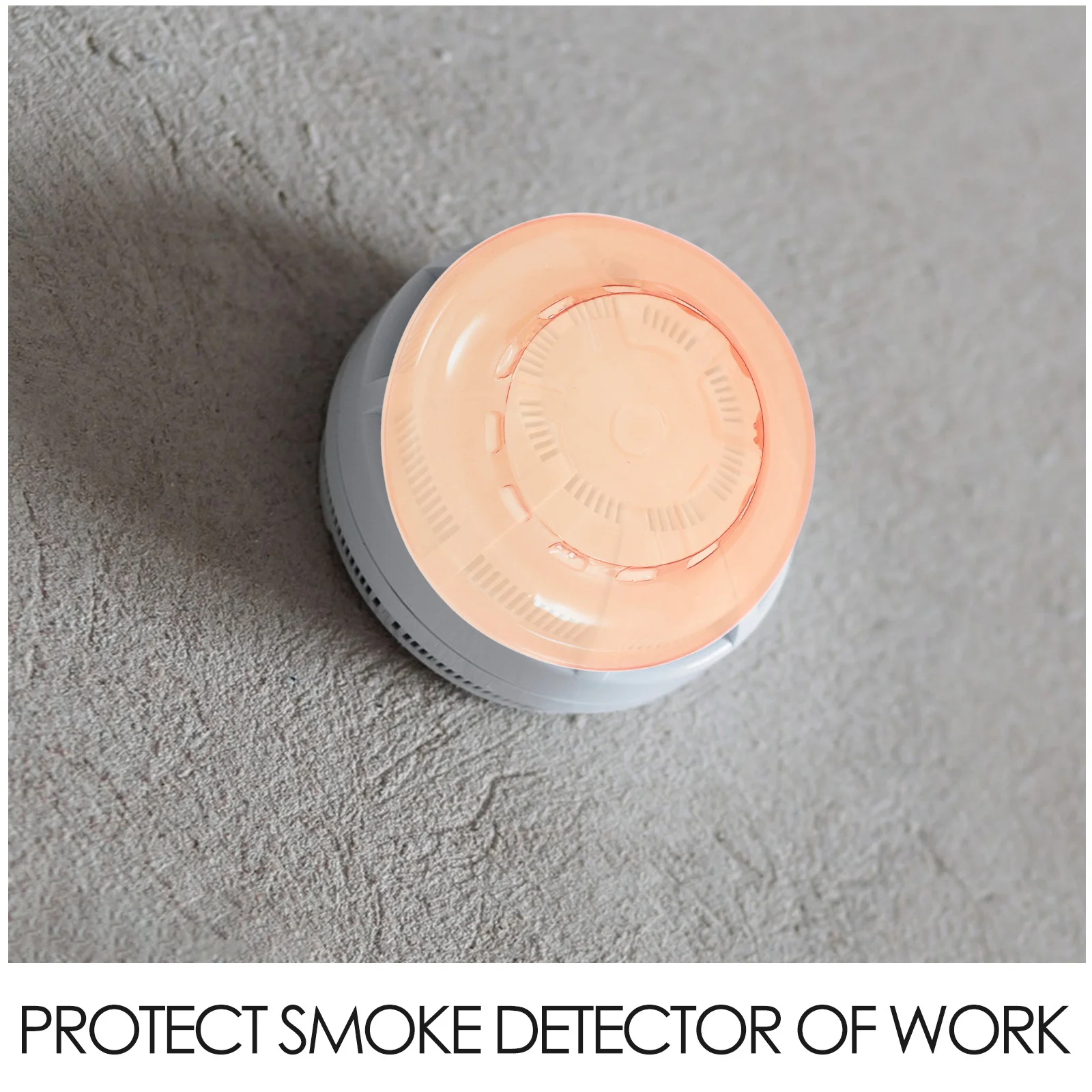 2pcs Smoke Cover Caps Plastic Protective Reusable For Home Office Mall Reduction Shield Guard Enclosure