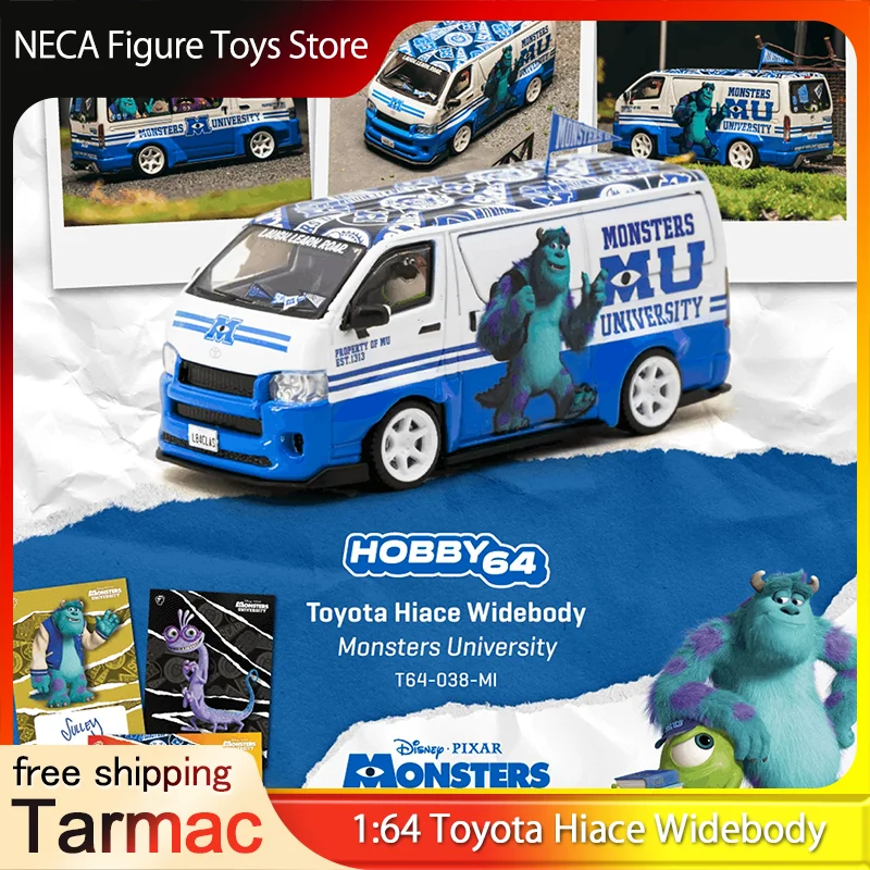 tarmac-works-hobby64-1-64-toyota-hiace-widebody-monsters-university-diecast-model-car-t64-038-mi-toy-gift-for-adults-fans