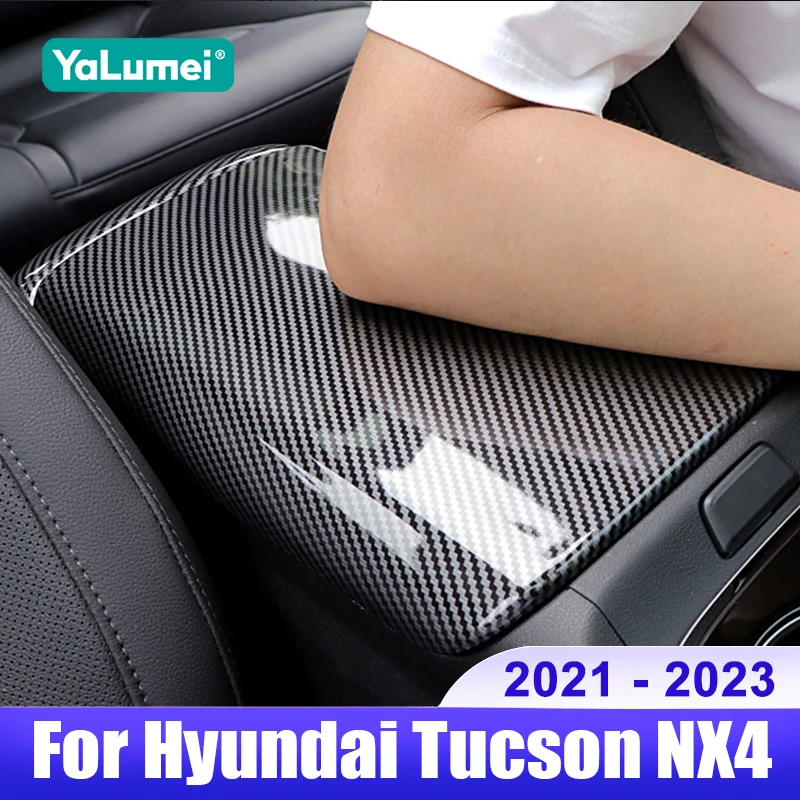 

For Hyundai Tucson NX4 2021 2022 2023 Hybrid N Line Car Center Console Armrest Box Protector Cover Anti-scratch Pad Accessories