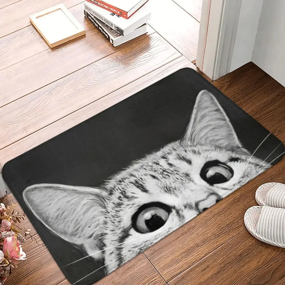 Cat print entrance door mat doormat Bathroom mat Doormat Entrance door  bathroom mat kitchen  cat home rug customized