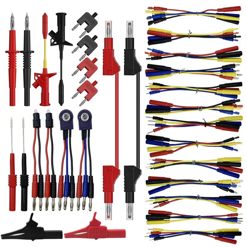 

AT21-Automotive Circuit Test Leads Kit Terminal Test Kit Multimeter Test Leads Kit With Back Probe Kit Black Carry