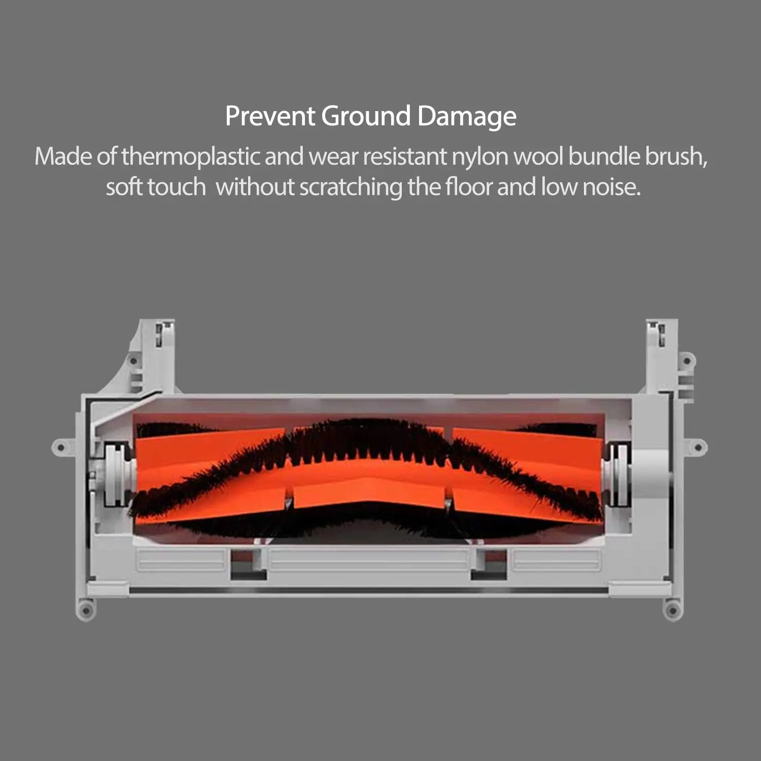 6 buah Filter sikat samping sikat utama untuk Xiaomi Mijia 1C STYTJ01ZHM Aksesori suku cadang penyedot debu Robot