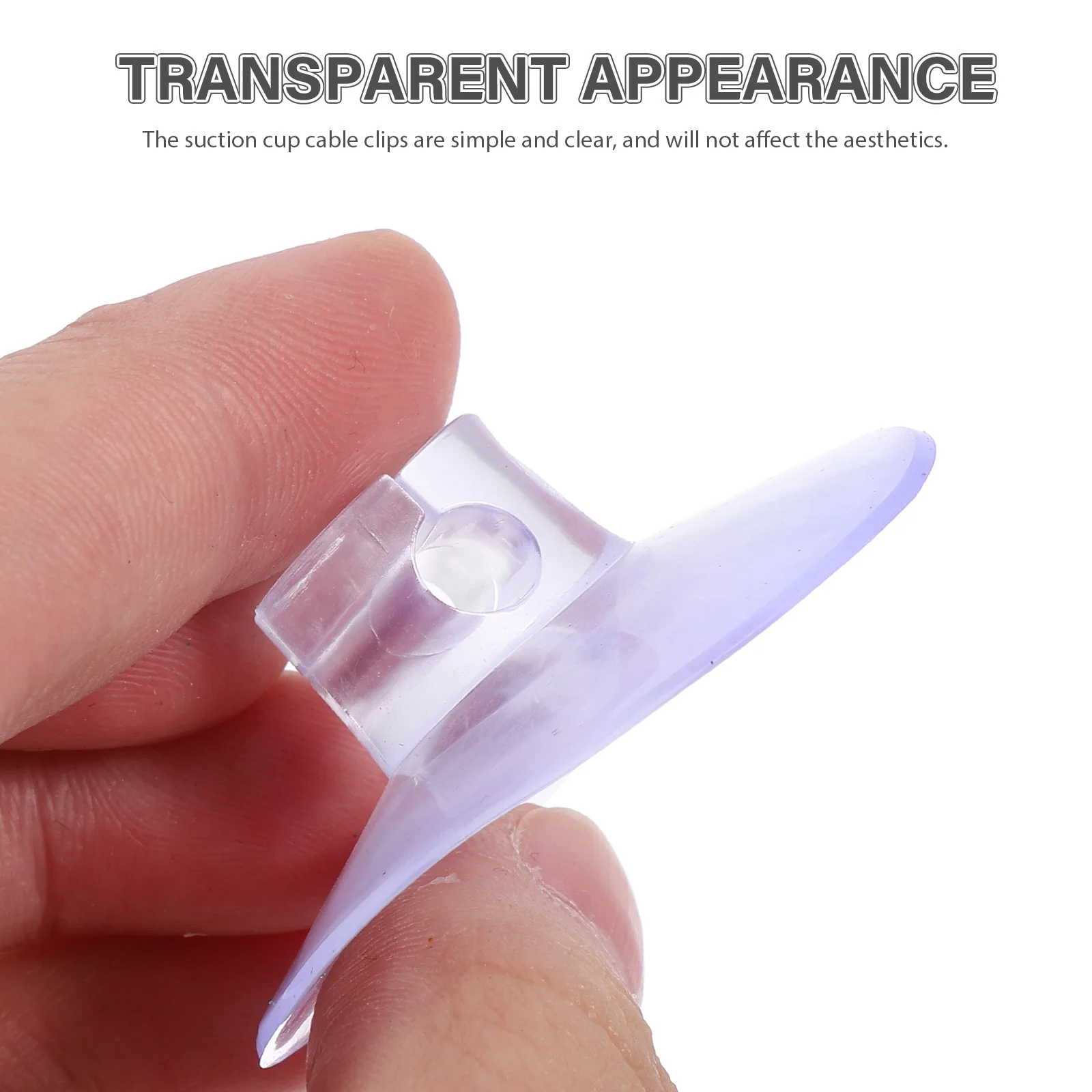 

Ciieeo 12Pcs Clear Silicone Cup Cable Clips for Wall Glass Cord Management and Light String Holder