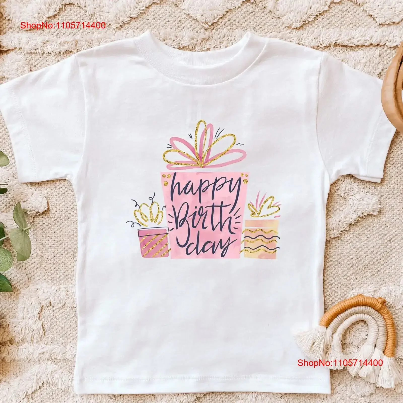 Happy Birthday T Shirt for Her Mom Party Outfit Celebration vintage Washed Versatile Top For Everyday Wear Stylish Comfortable