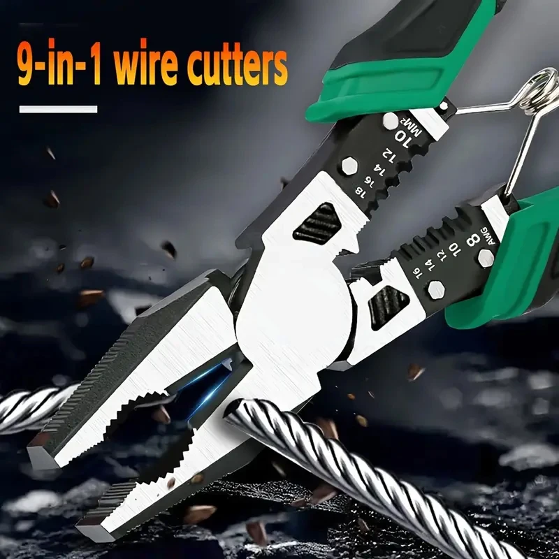 Multifunctional Heavy Duty Alloy Wire Cutters Diagonal Needle Nose Pliers Hardware Tools Universal Electrician Wire Pliers Set