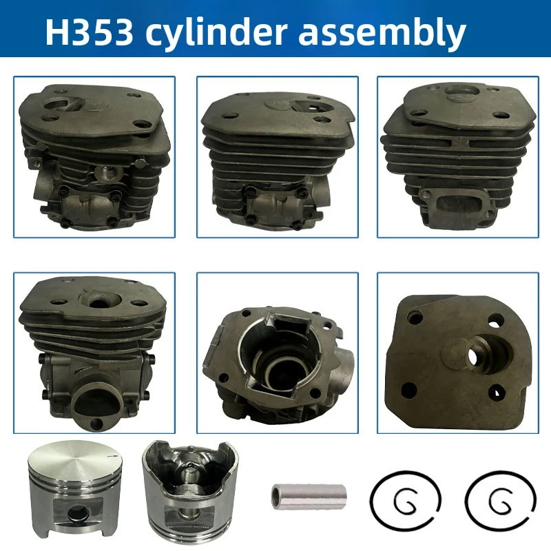 High Performance 45mm Nikasil Cylinder Kit OEM 537253104 For Husqvarna 346XP 353 Chainsaw Replace Parts
