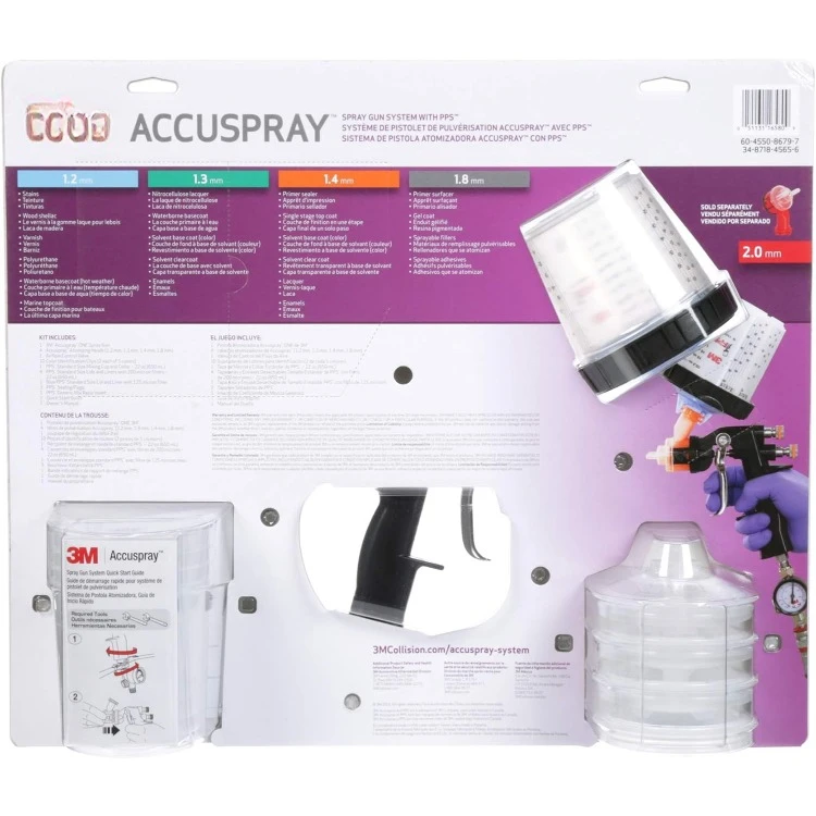 16580 Accuspray Paint Spray Gun System with Original PPS, Standard, 22 Ounces, 4 Nozzles