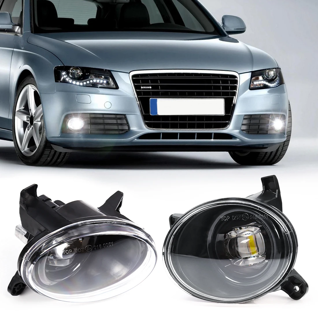 LED Headlight For Audi A4 Wagen A5 ​A6 B8 C7 Q3 2009 2010 2011 2012 2013 2014 Passat CC 2008-2012 Fog Light Front Bumper Lamp