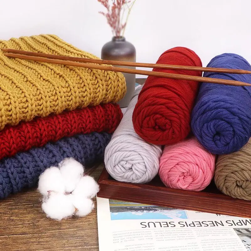 

Factory supplier milk 100% acrylic 8 ply yarn with high 100G for hand knitting