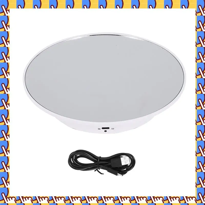 

A79I Моторизованная вращающаяся подставка для дисплея, 7,87 дюйма, зеркальная подставка для поворотного стола на 360 градусов для фотографии