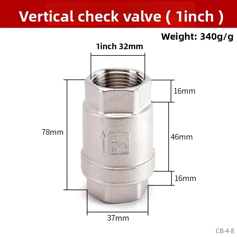 2/3/4/6 نقاط 1 بوصة 304 الفولاذ المقاوم للصدأ صمام الاختيار العمودي في اتجاه واحد صمام الاختيار مضخة مياه الربيع فراغ انبوب ماء ختم ناعم