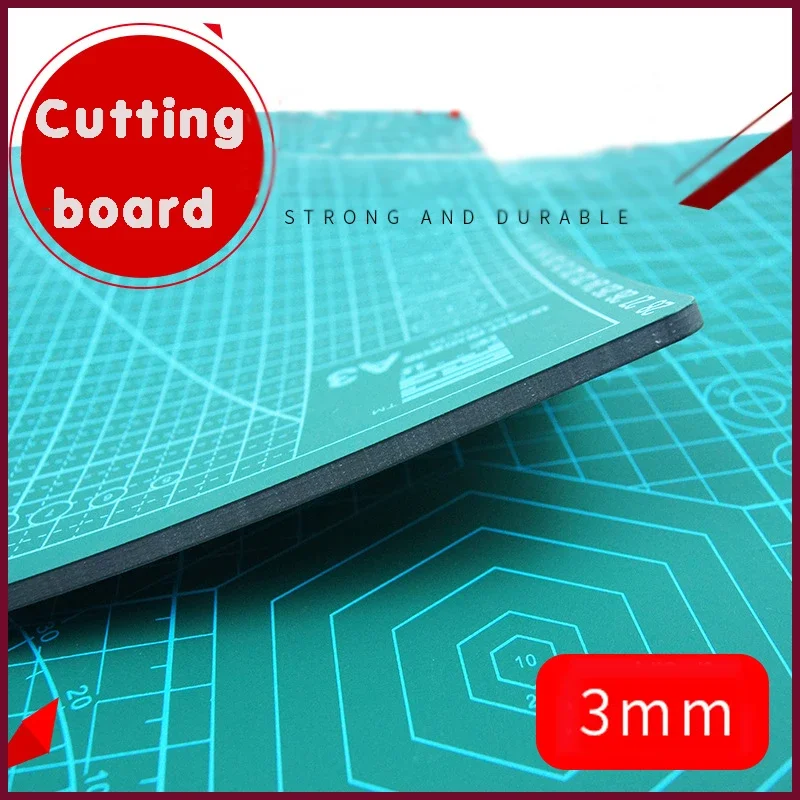 Double Sided PVC Folding Scraper Pad A2 A3 A4 A5 Size DIY Dark Green Carving Pad Self Repairing Compound Cutting Board