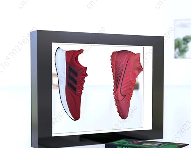 Acrylic display platform magnetic suspension shoes cosmetics Baijiu red wine display stand rotating display platform