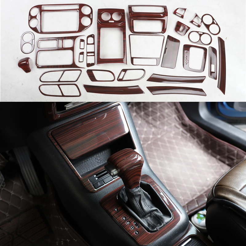 Carbon Fiber Car Accessories for   tiguan 2010 2012 Gear Panel Window 2016 2015 2014 2013 Switch Kit Dashboard
