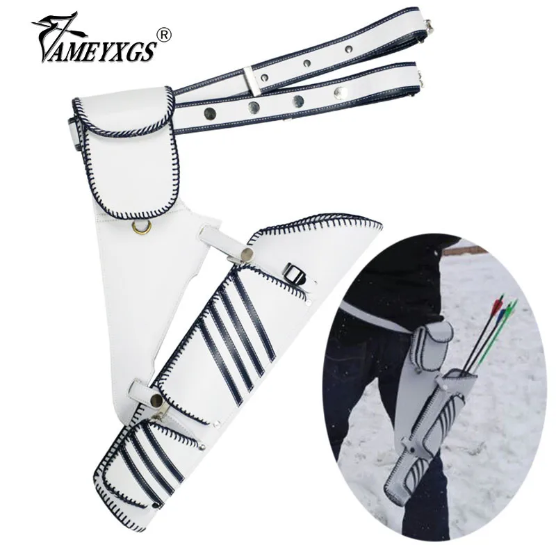 Archery Arrow Quiver Adjustable Strap Waist Hip Quivers Portable Arrow Bag For Compound/Recurve Bow Hunting Shooting Accessories