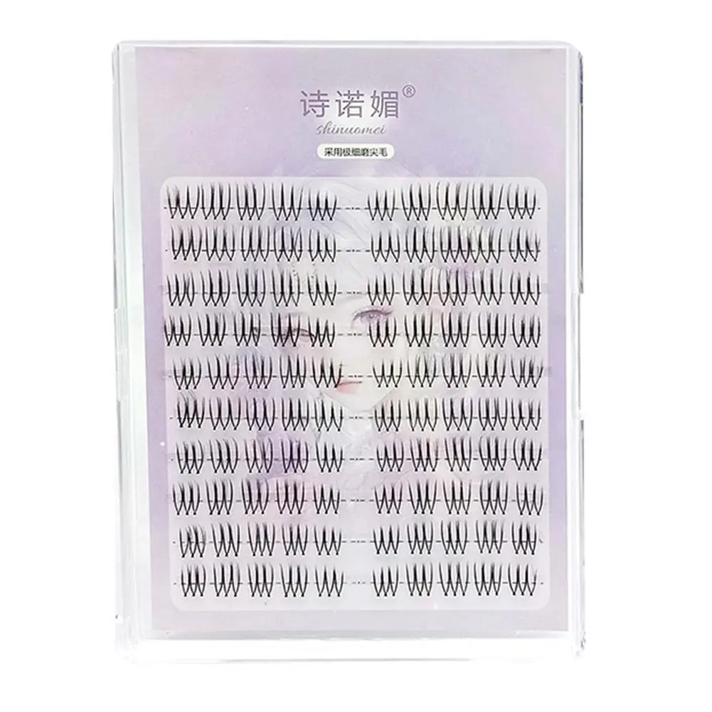 False Eyelashes Korean Makeup U-shaped Segmented Comic Natural Large-capacity False Eyelashes Set Eye Makeup Tool