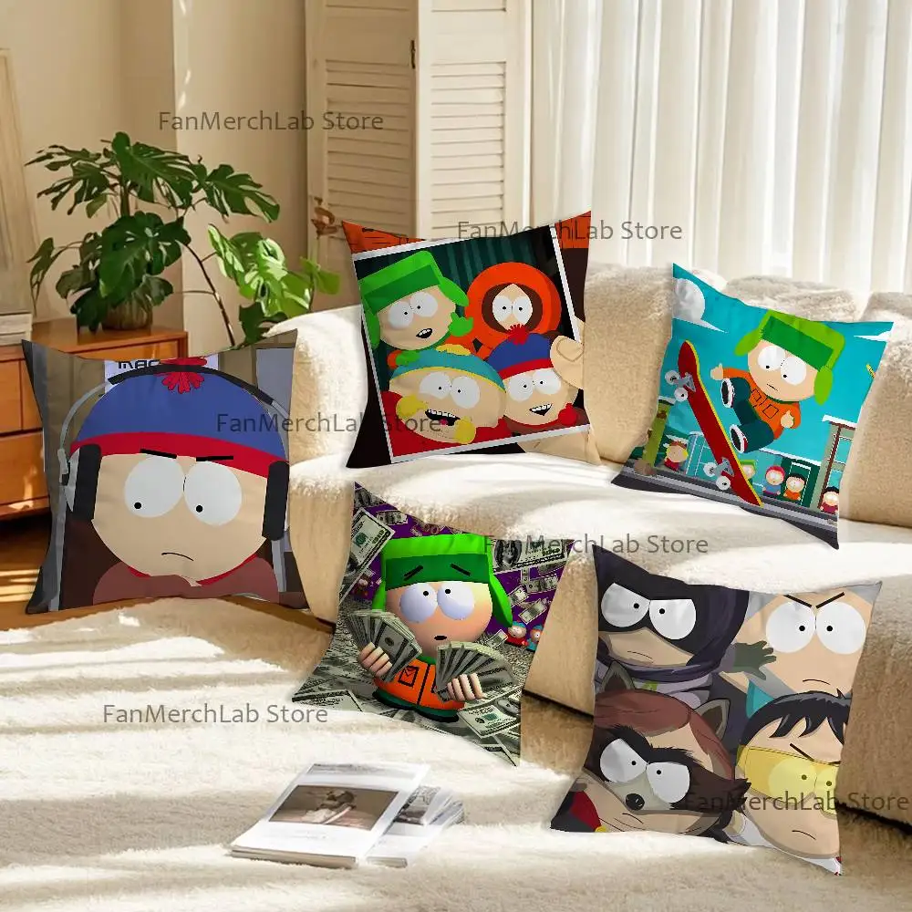 

Cartoon S-South-S-P-Park Pillow Case Ultra Soft Skin Friendly Fabric Cloud Like Comfort & Concealed Zipper