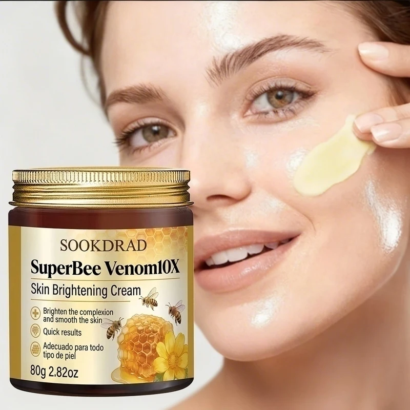 SuperBee Venom10X Brightening Cream,10X bee venom,daily vibrant glow,smooth skin,all types,80g/2.82oz