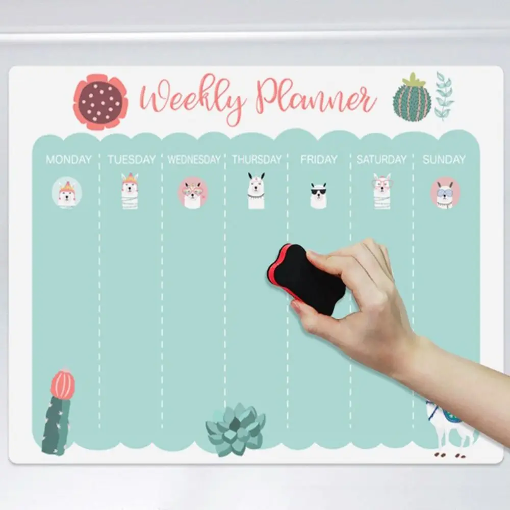 Magnetic Whiteboard Fridge Magnets White Board Marker Writing Record Message Board