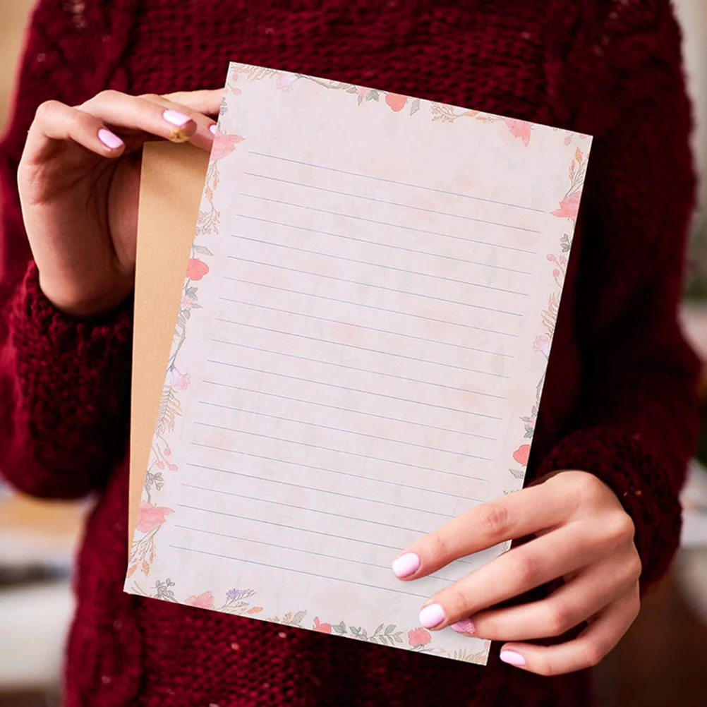 Papel de papelería para escribir letras estacionarias decorativas Vintage sobres de embalaje creativos