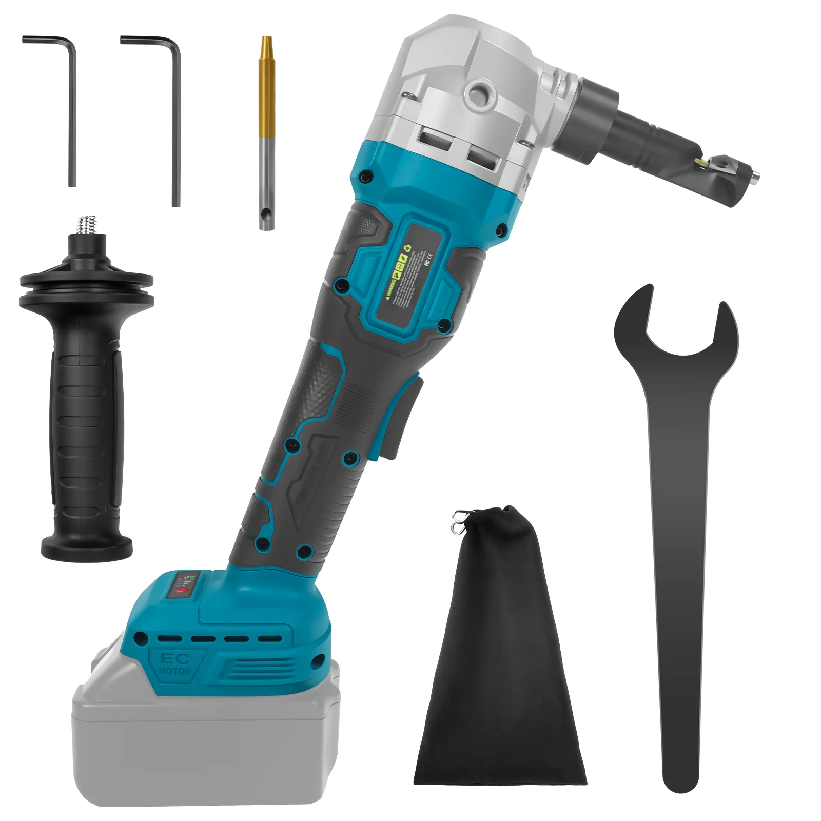 

Brushless Electric Metal Nibbler 30000RPM 3 Speed Power Sheet Metal Cutter for Stainless Steel Aluminum for Makita 18V Battery