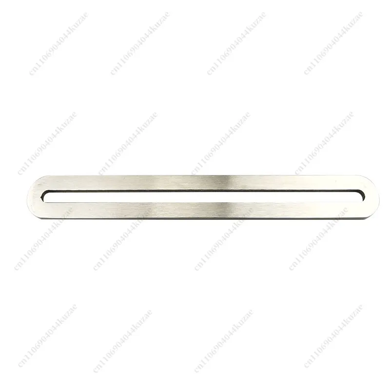 5mm Thick 304 Stainless Steel Adjustable Straight Connector Bracket, Slotted Elongated Hole Fixing Linking Flat Piece