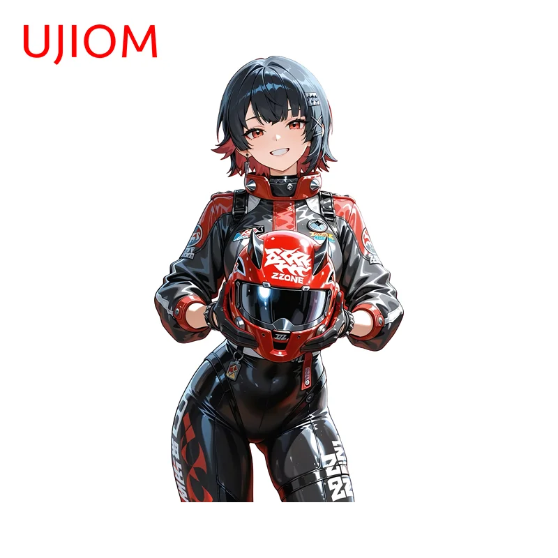 UJIOM Ellen Joe Creative Cool Girl Wall Sticker Exquisite Attractive Chic Sunscreen Decal Cupboard Vestibulec Decoration
