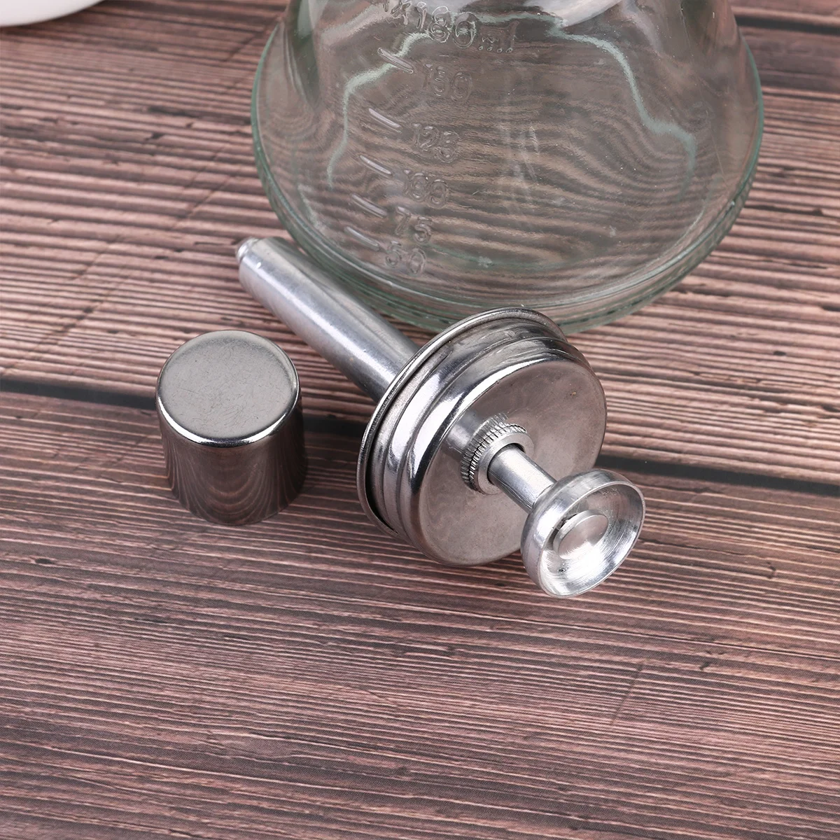 

1Pcs Thickened Glass Alcohol Bottle 180Ml Portable Leakproof Dispenser for Travel Outdoor Home Use Sub Bottle Cleaner