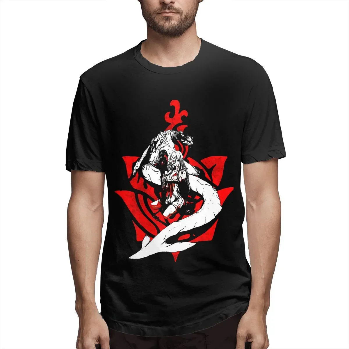 Shirt Men Clothing Nier Automata Alien Human Fighting Game T-Shirt Zero And Mikhail Fashion Short Sleeve TShirt