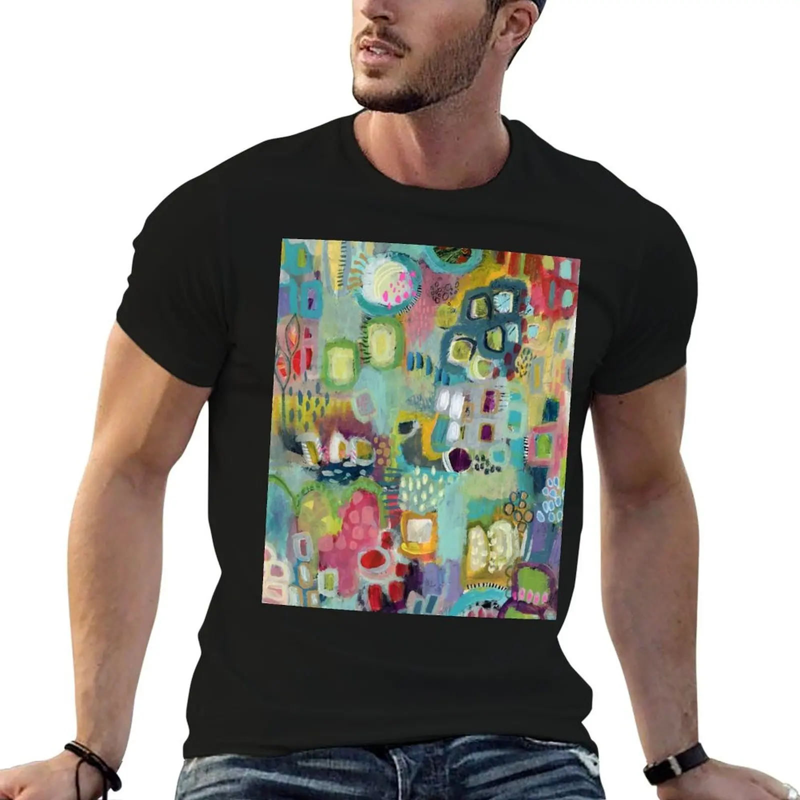 Unity in Bloom - T-shirt original à motif graphique décontracté pour tous les jours