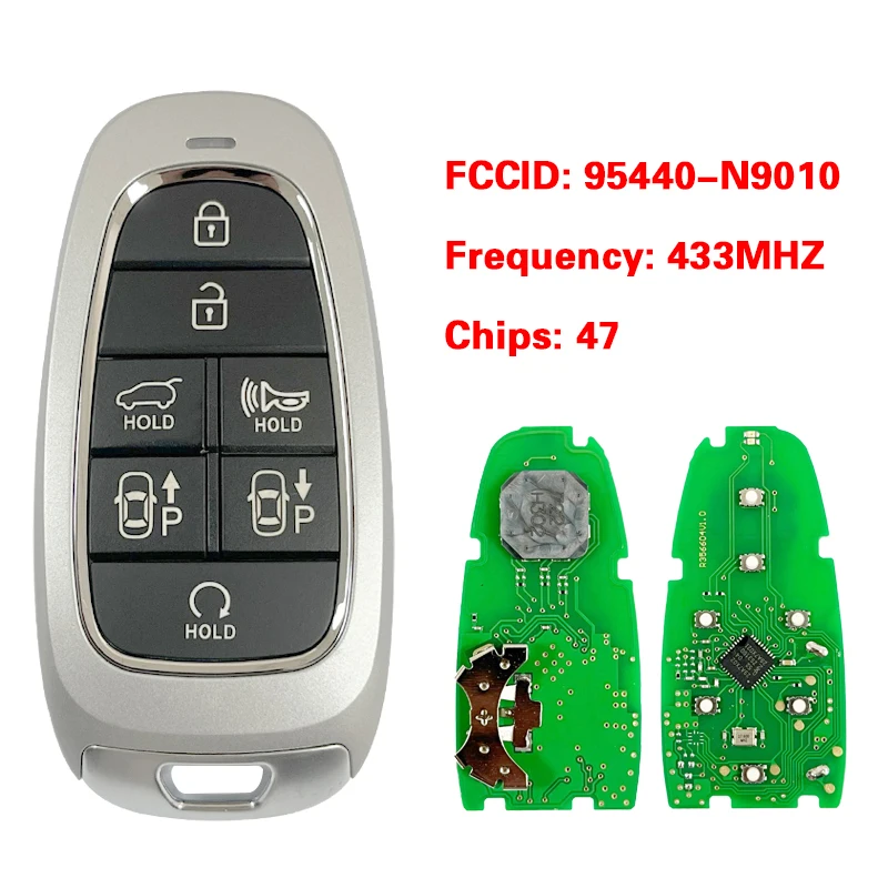 

CN020241 Aftermarket Smart Key Remote Control 47 Chip 433MHz FCCID 95440-N9010 Keyless Go No Logo For Hyundai Tucson 2022