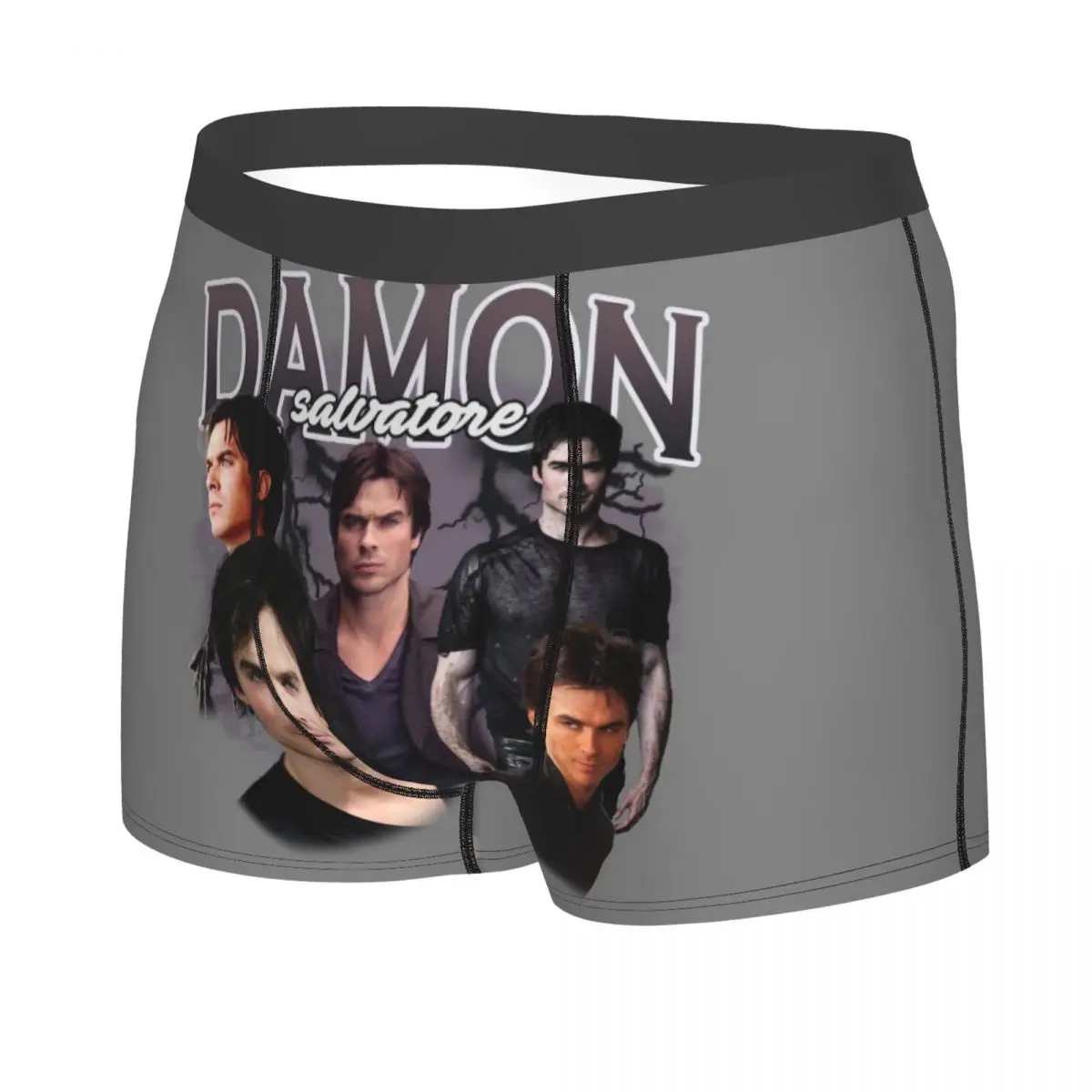 Custom The Vampire Diaries Underwear Men Breathbale Ian Somerhalder Boxer Briefs