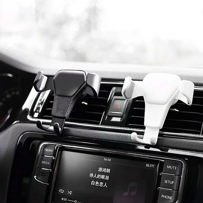 Universal Gravity Auto Phone Holder Car Air Vent Clip Mount Mobile Phone Holder CellPhone Stand Support For iPhone For Samsung