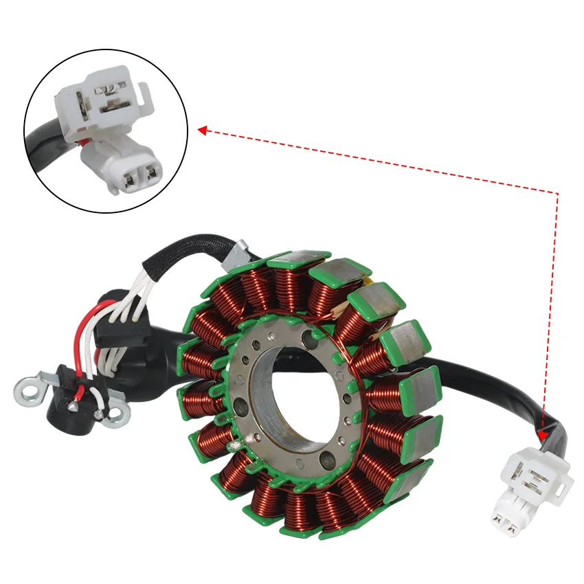 Magneto-Generator-Stator-Spule für Yamaha VP125 X-City YP125R X-MAX Skycruiser Tech Max Baujahr 2006-2020 OEM 1B9-H1410-00 – Detail 2