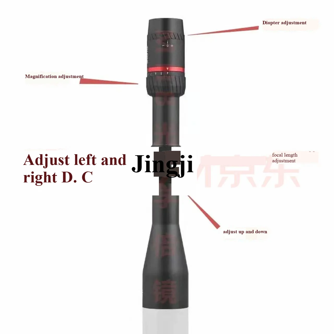 Ghost Fox Raider 4-16X44 sight, side-focusing front reticle, high-magnification low-light night vision sight, universal 11MM cla