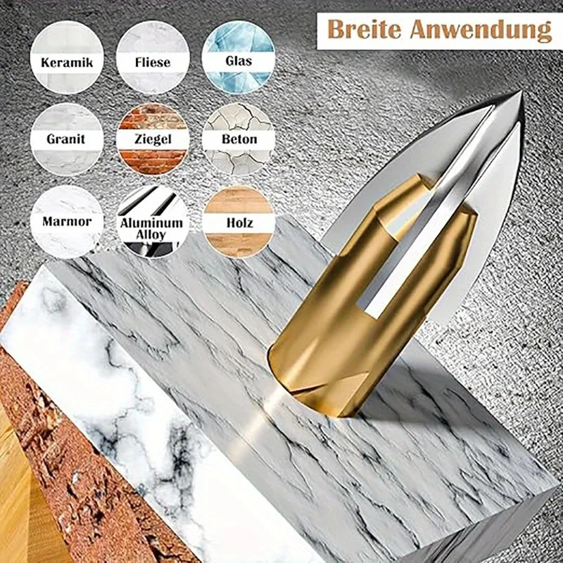 12/7/4 pièces ensemble de forage de carrelage à tige hexagonale perceuse à verre ensemble de forets de maçonnerie 3-12mm perceuse perceuse en céramique ensemble d'outils de forage de carrelage