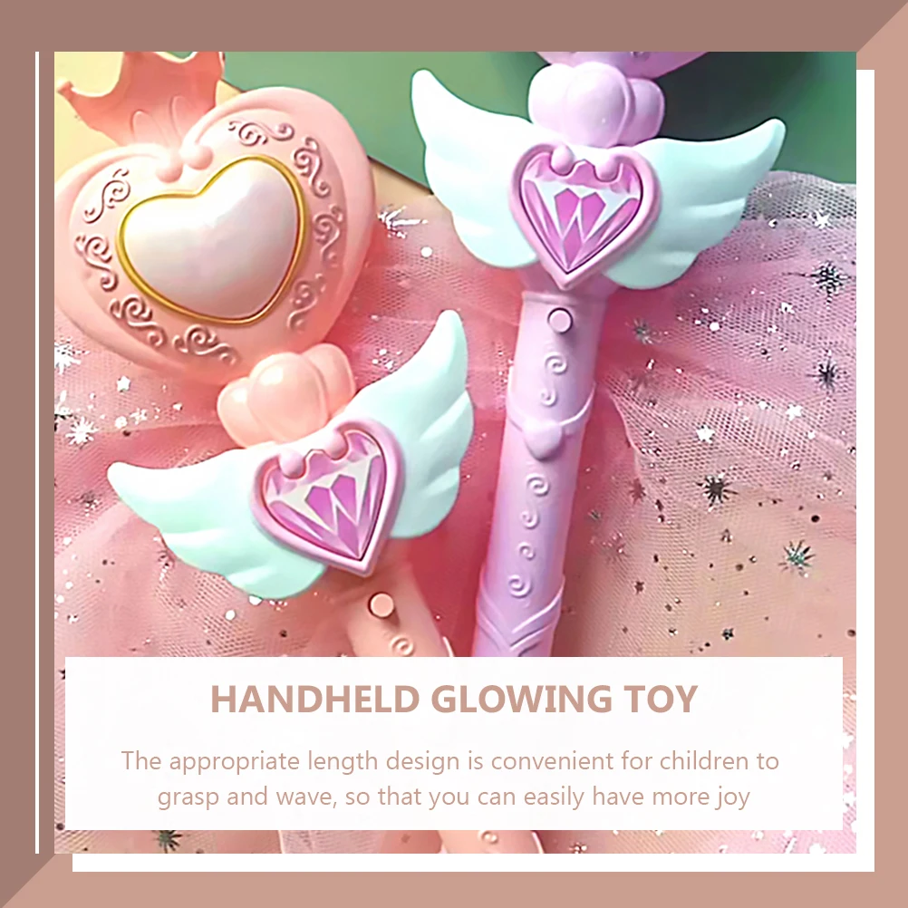 

Princess Cloak Glow Wand Kids Durable Flashing Sticks Night Party Supplies Handheld Glowing Props Costume Accessories Fairy Cape