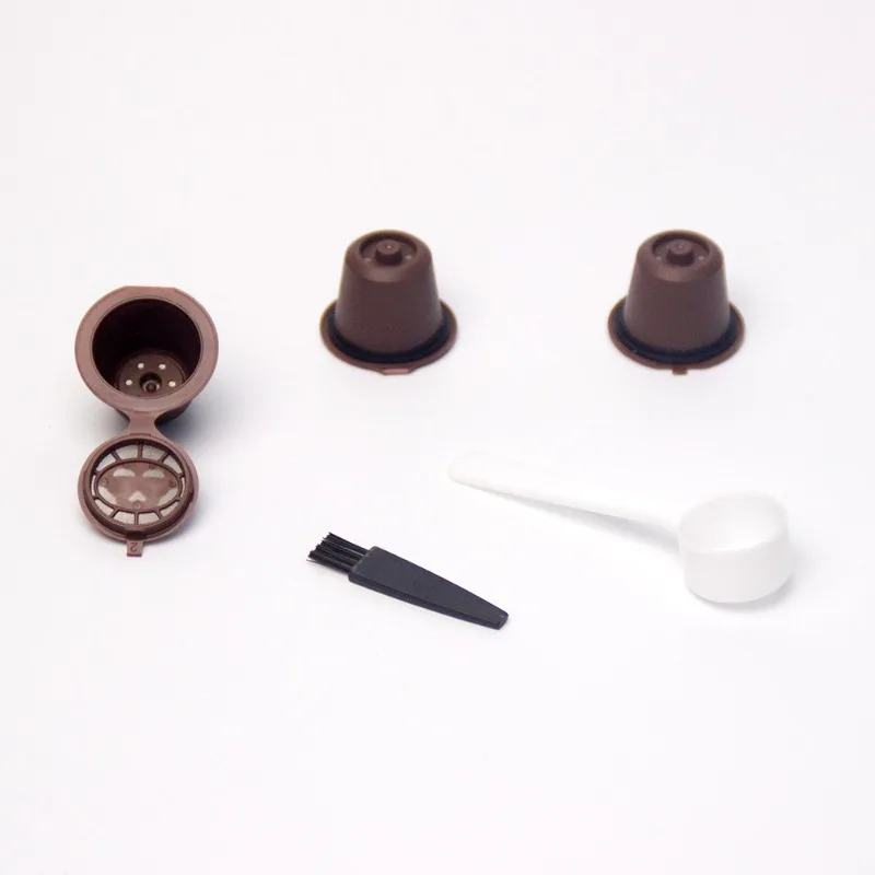 3PCS Reusable Coffee Capsule For Nescafe Dolce Gusto Machine Refillable Coffee Capsule Filter Cup Kit