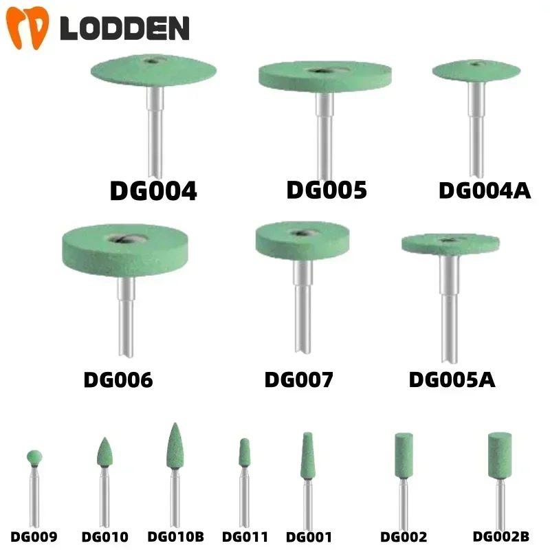 1pcs Zirconia Grinding Polishing Burs Dental Lab Green Stone for Zirconia or Ceramics Polisher Pregnant Diamond Grinding Burs