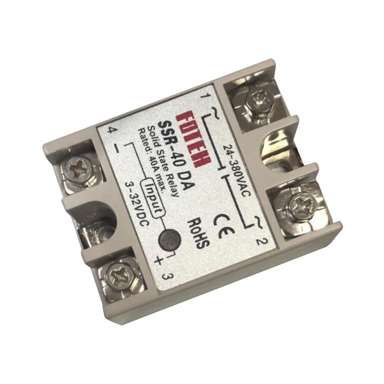 24V-380V 40A SSR-40 DA Solid State Relay Module for PID Temperature Controller 3-32V DC To AC