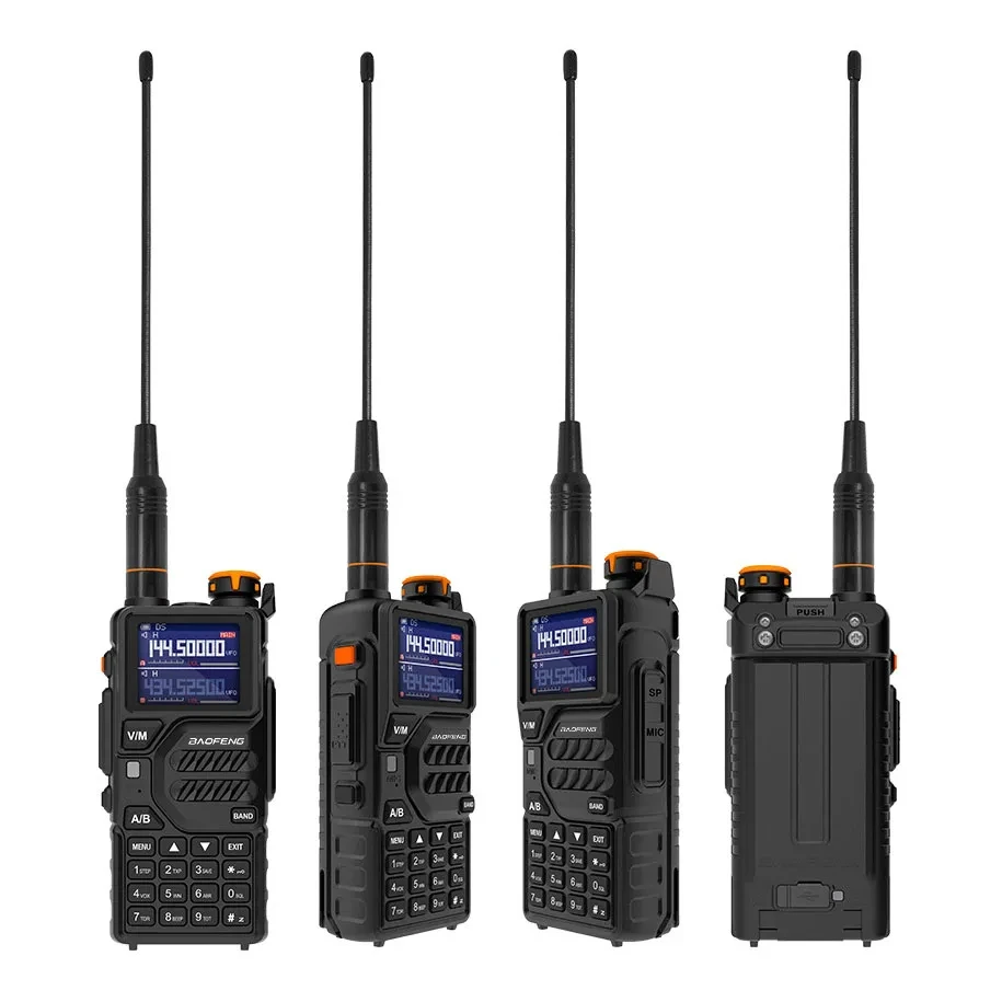 Baofeng uvk5 plus walkie talkie langstrecken tyep-c ladung uhf vhf dtmf drahtlose frequenz 5-10km zwei wege ham radio