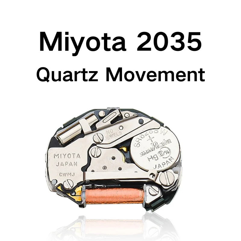 

Quartz Movement Miyota Quartz Movement from Japan Miyota 2035 Durable Long Service Movement Watch Replacement Part Accessory