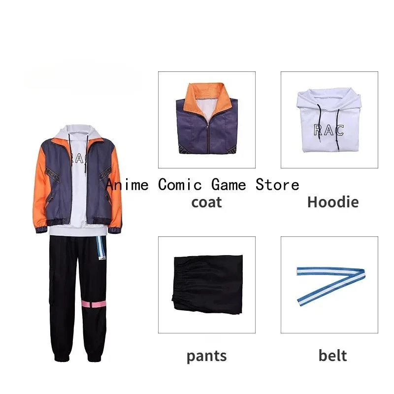 Anime Shinonome Akitoo Cosplay Costume 3rd Anniversary PSJK Akito Wig Uniform Suit Halloween Party Outfits for Men