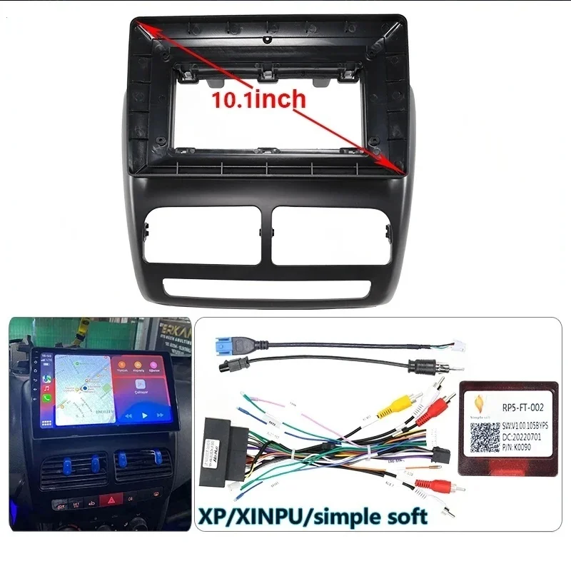 car DVD radio Android fascia video Audio stereo frame cables For 2010-2015 FIAT DOBLO 263 2011-2018 OPEL COMBO TOUR (D) 10.1INCH