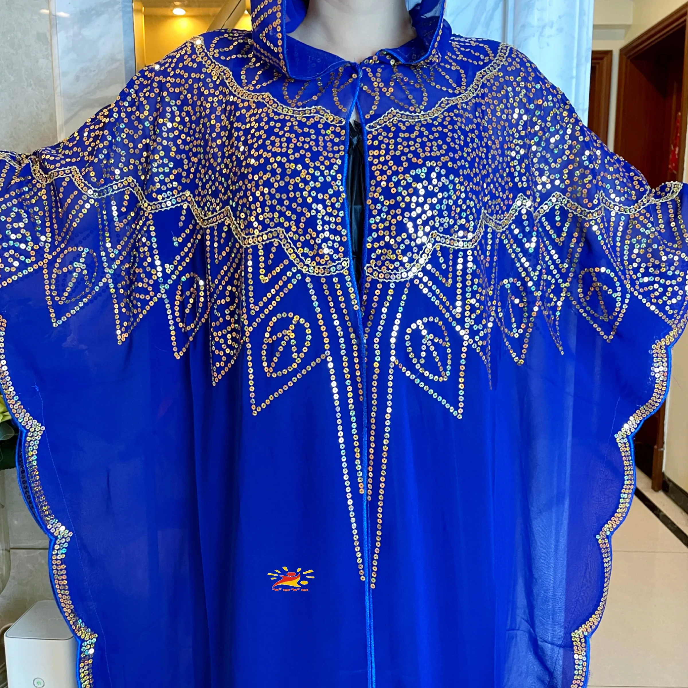 2022 African women\'s Abaya Long Robe High Sequins Embroidery Muslim Dress Turkey Dubai Moroccan Kaftan Turkish Islamic Clothing