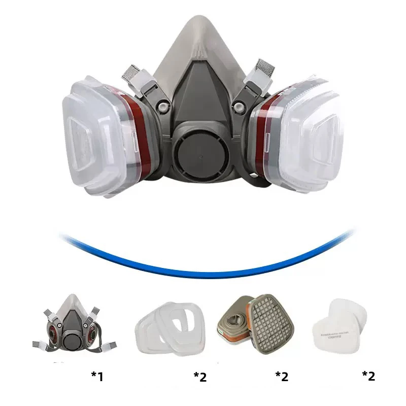 Gas Mask for Formaldehyde Protection, Chemical and Paint Fumes; Dust Mask for Coal Mines; Dust Mask with Filter Pad